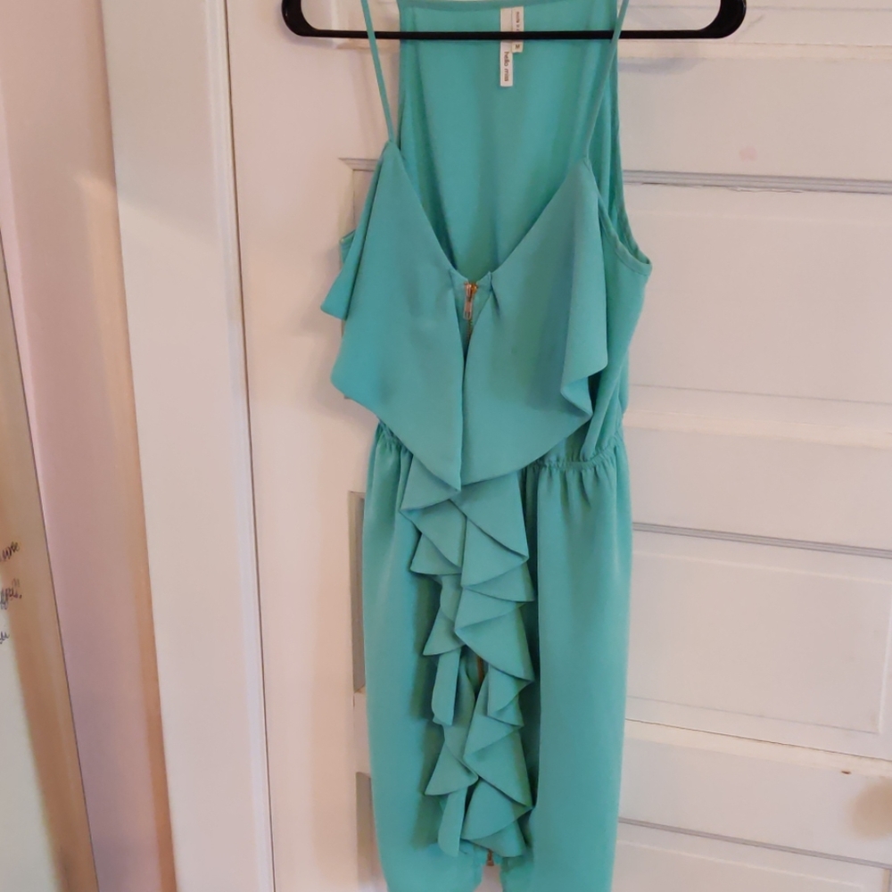 HELLO MISS mint ruffle dress